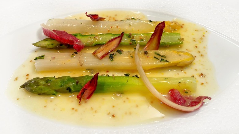 Chef Eric Ripert asparagus dish