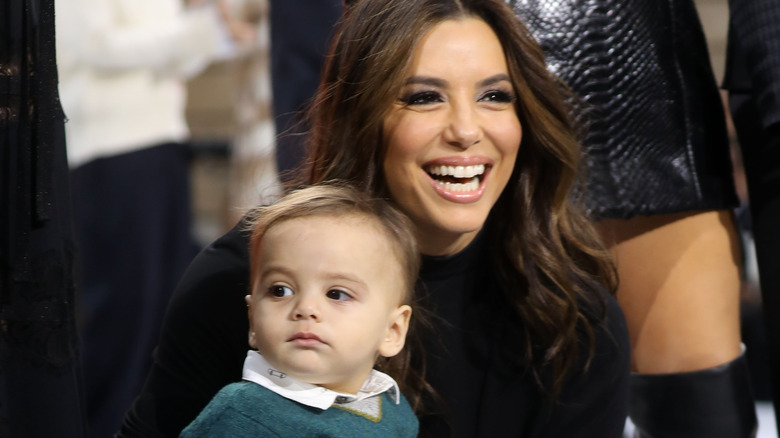 Eva Longoria and her son