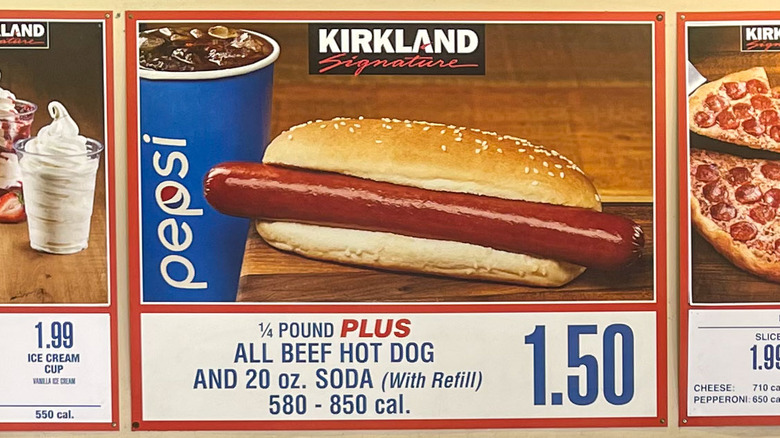 Costco's food court hot dog