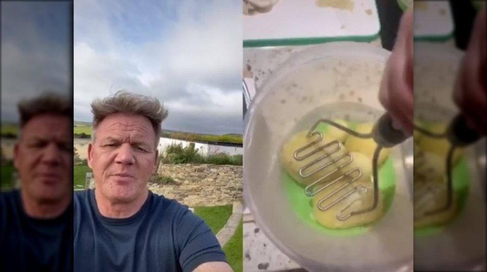 Gordon Ramsay looks on in horror as his daughter Holly cooks his recipe