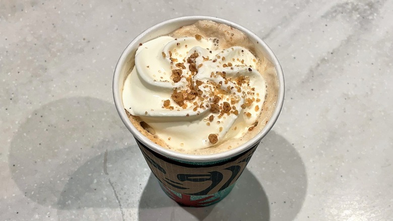 Chestnut praline latte from starbucks 2022