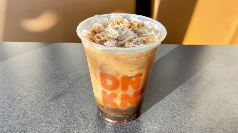 Cookie Butter Cold Brew on table