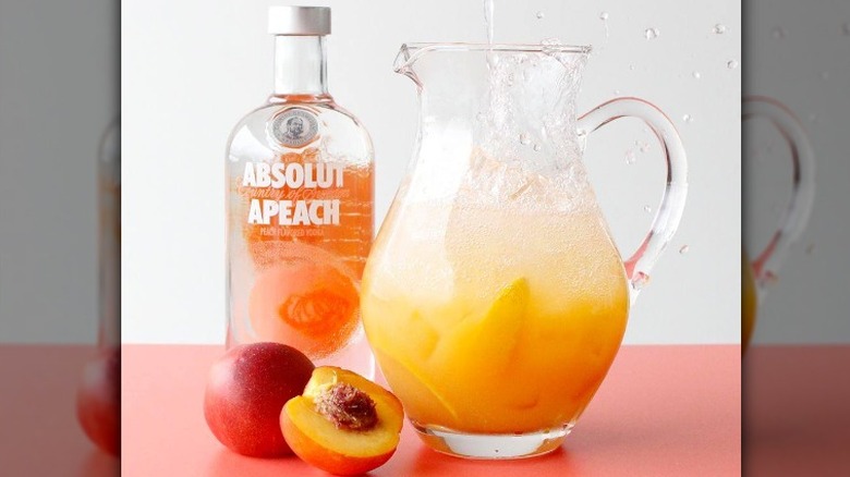 Absolut Apeach bottle with fruit
