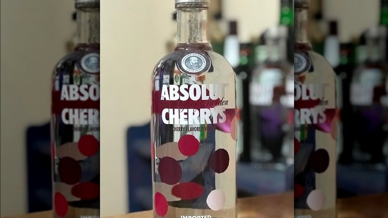 Bottle of Absolut Cherrys 