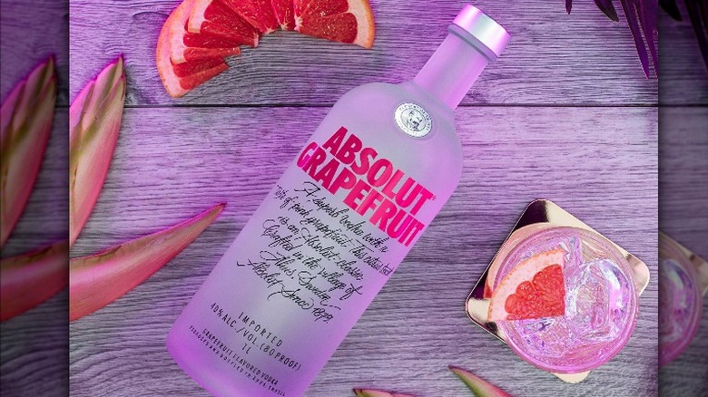 Bottle of Absolut Grapefruit