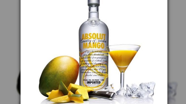 Bottle of Absolut Mango