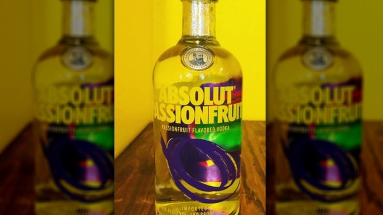 Bottle of Absolut Passionfruit