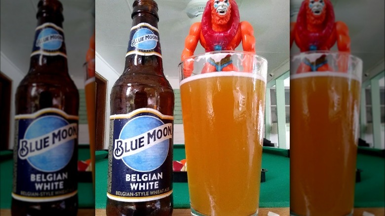 Blue Moon Belgian white ale