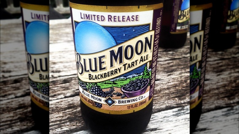 Blue Moon blackberry tart ale