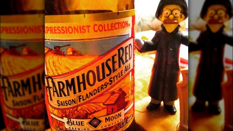 Blue Moon farmhouse red ale