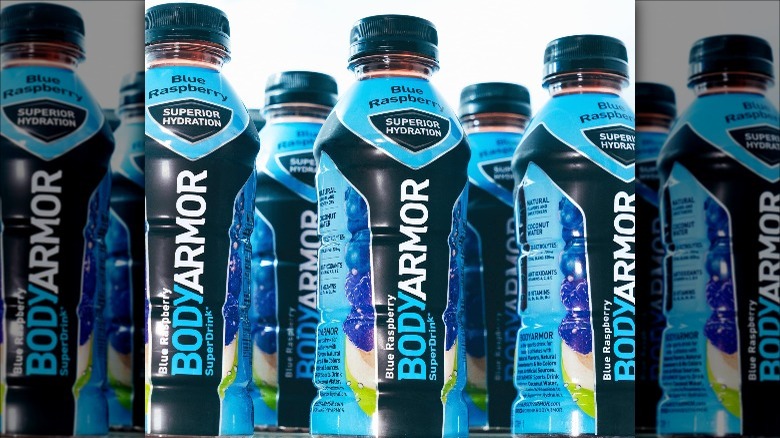 Blue Raspberry BodyArmor bottles