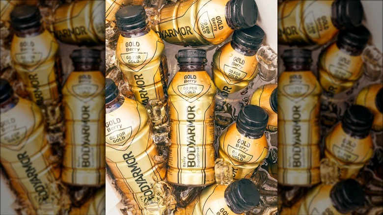 Gold Berry BodyArmor bottles