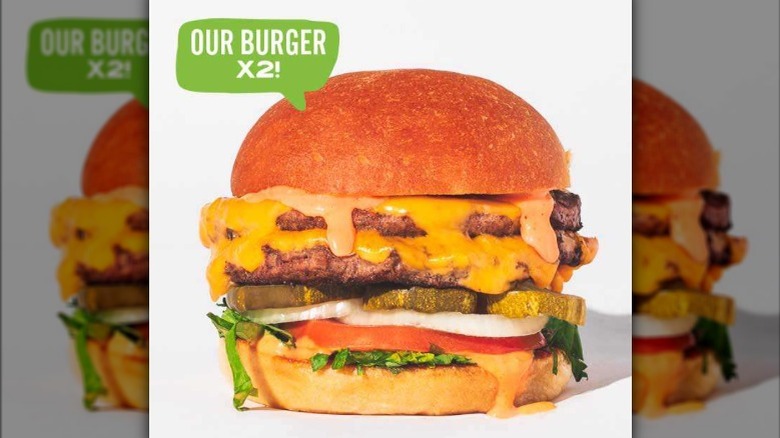  Wahlburgers Double Decker Burger