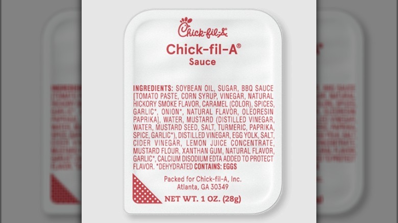 A container of Chick-fil-A Sauce 