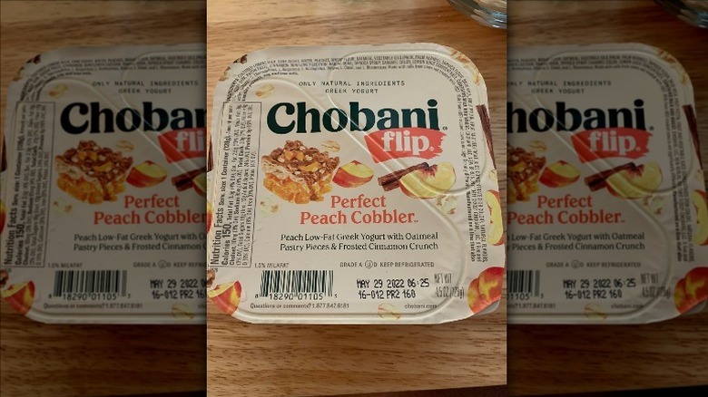 Perfect Peach Cobbler Chobani Flip