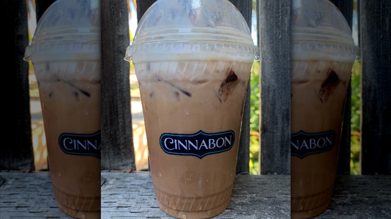 A mocha coffee drink from Cinnabon