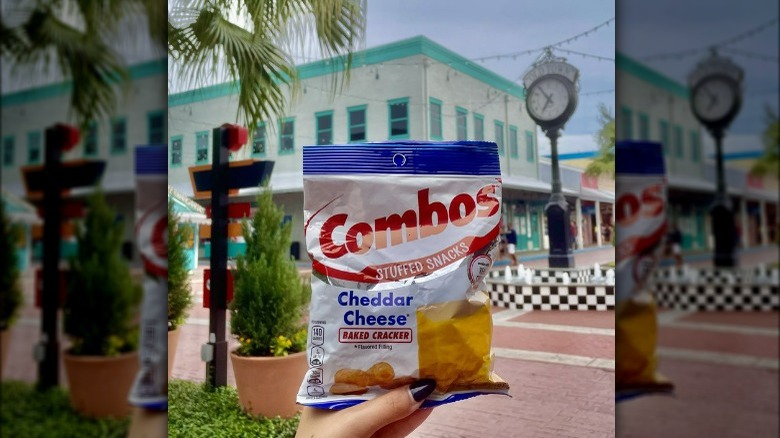 A pack of Combos Cheddar Cheese