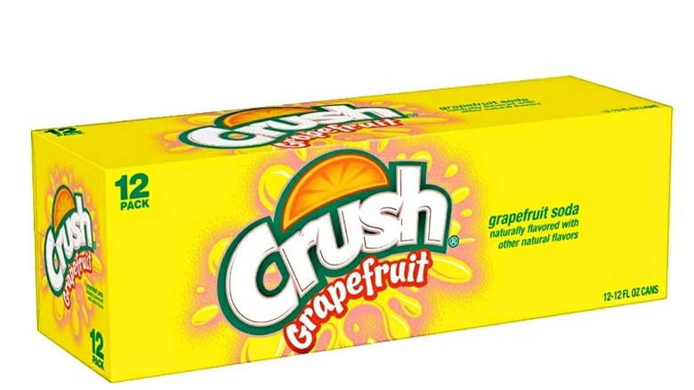 A 12-pack of Crush's Grapefruit Soda