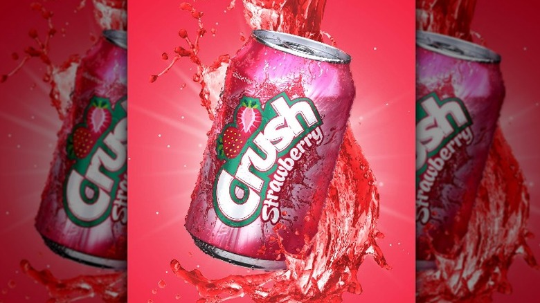 A can of Crush Strawberry