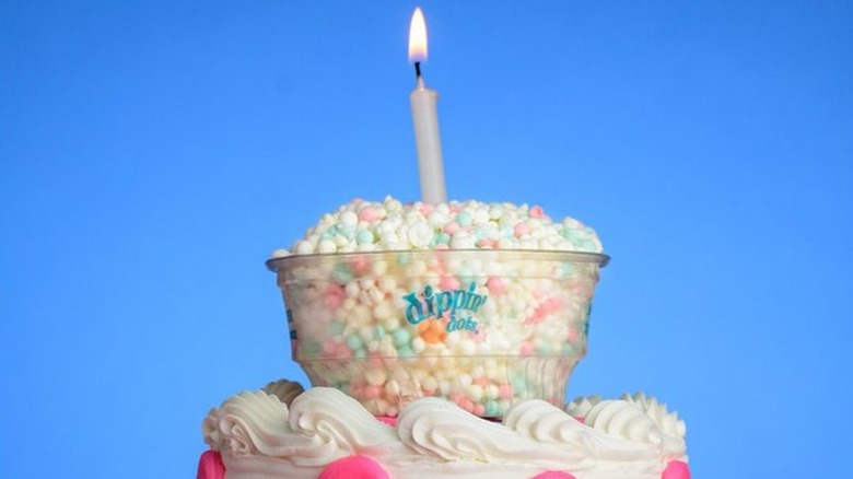 Birthday cake Dippin' Dots