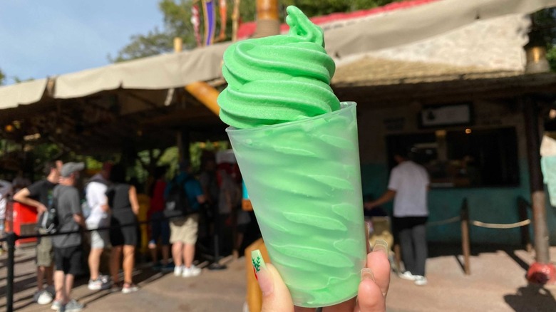 the new coconut-lime dole whip in epcot