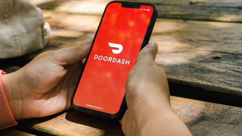 DoorDash App on phone