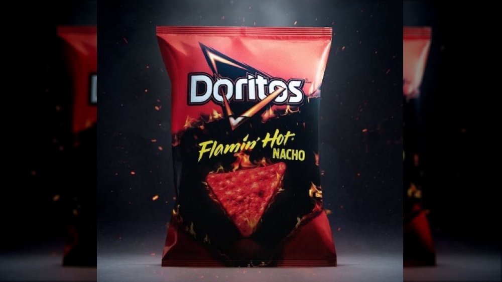 flamin' hot nacho Doritos 