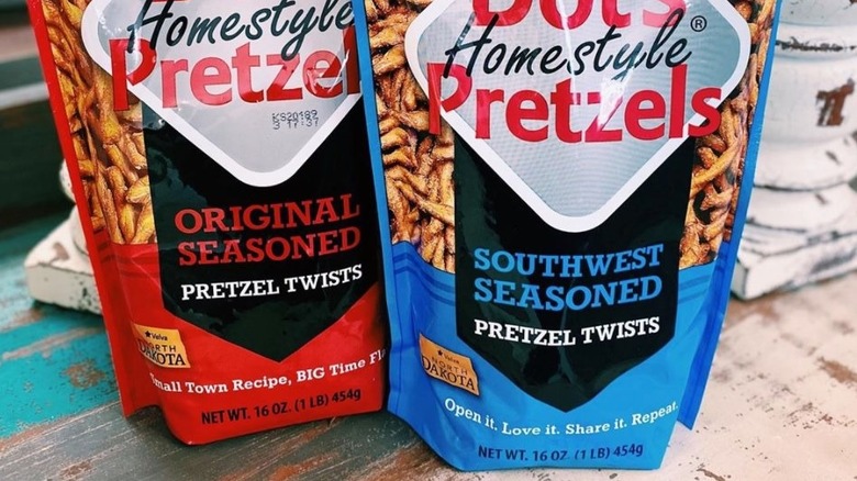 Two bags of Dot's pretzel twists