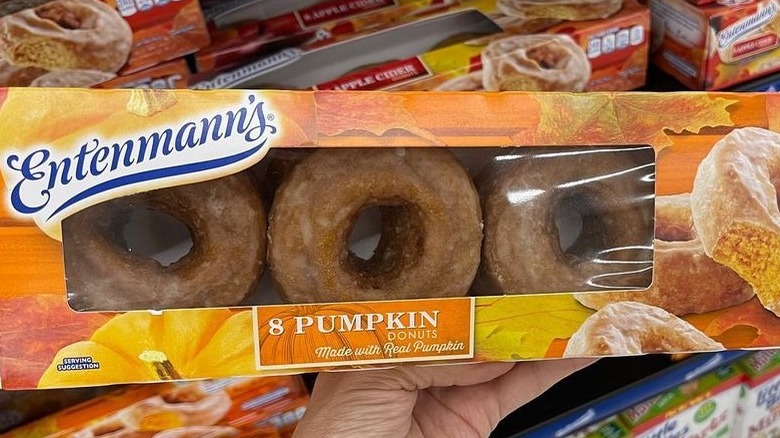 Entenmann's pumpkin flavored donuts