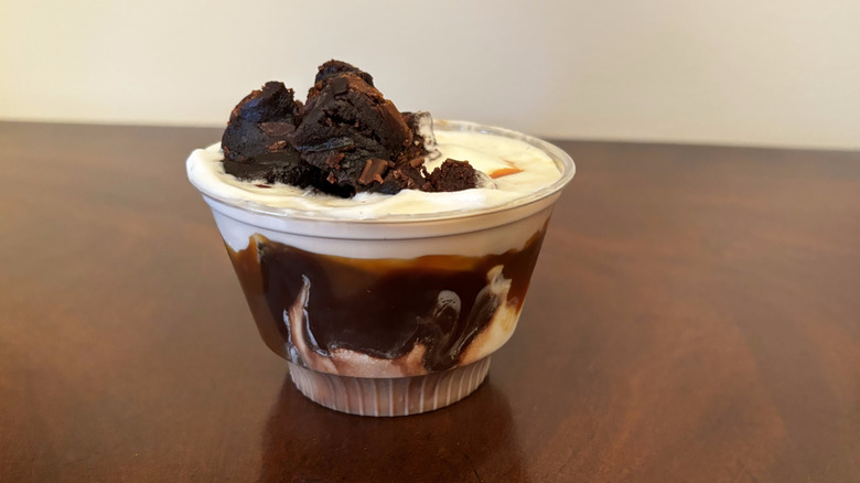 CosMc's Caramel Fudge Brownie Sundae