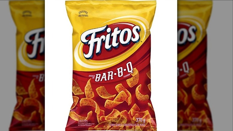 Bag of BBQ flavored Fritos