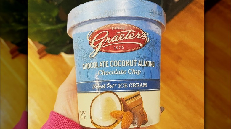 Graeter's pint chocolate coconut almond ice cream