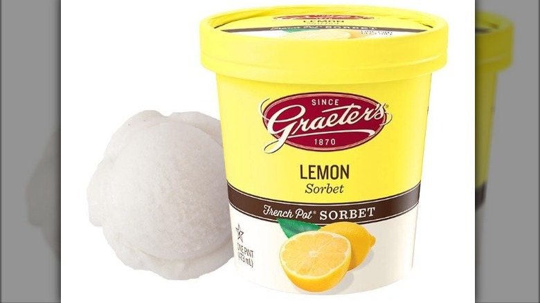 Graeter's sorbet lemon pint