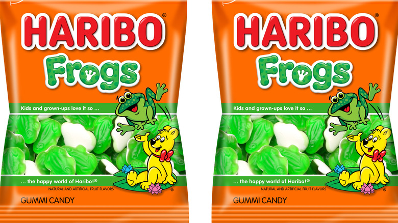 Two bags of Haribo frogs
