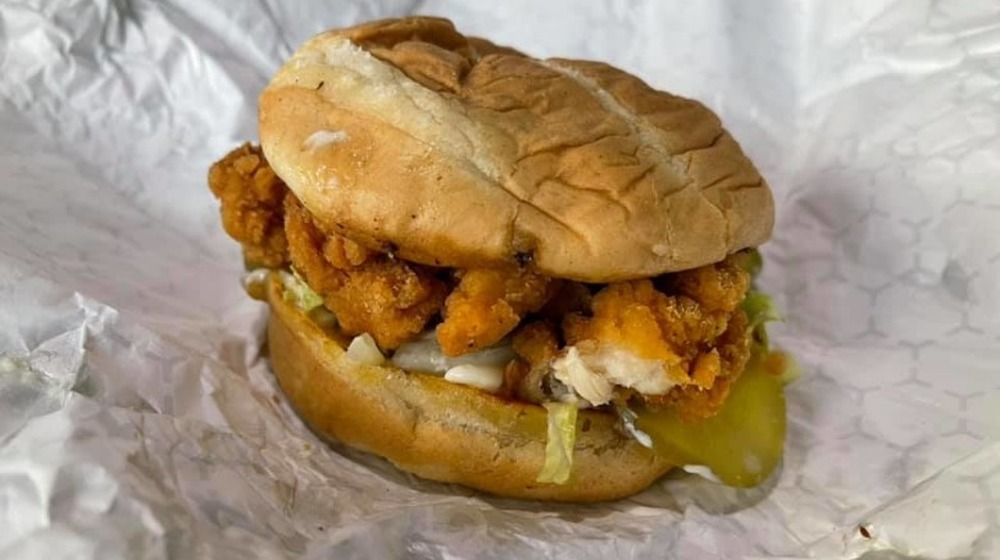 MrBeast Nashville Hot Chicken Tender Sandwich