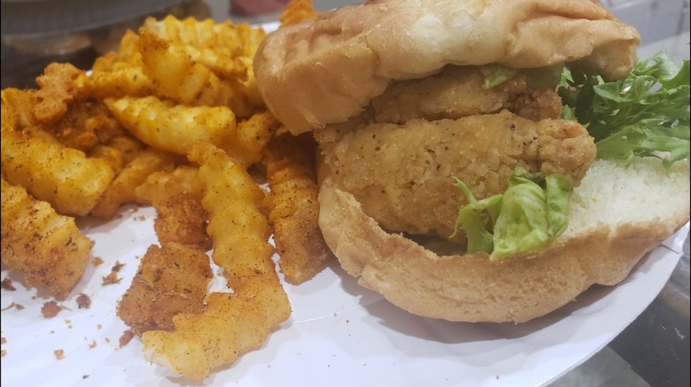 MrBeast Crispy Chicken Tender Sandwich