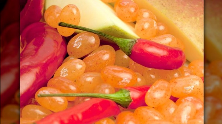 Chili Mango jellybeans with chilis