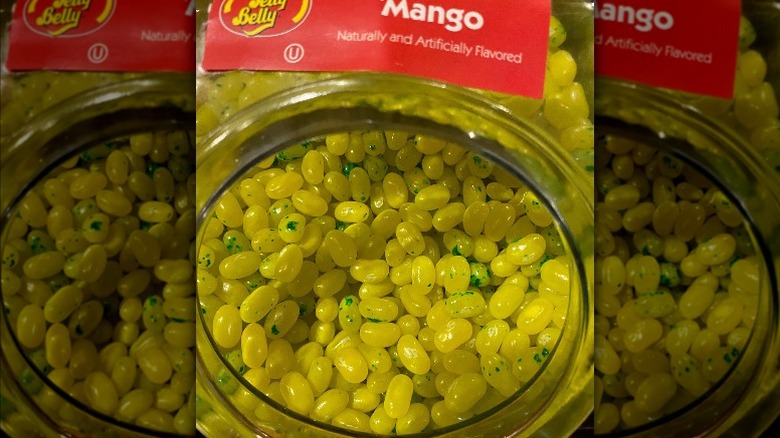 Cannister of Mango jellybeans