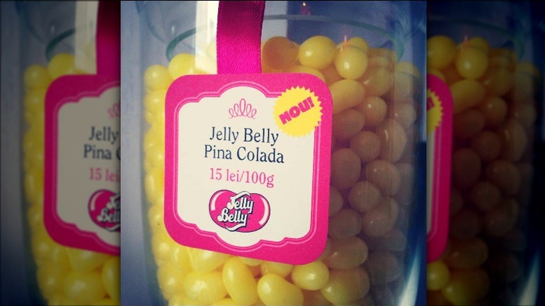 Jar of Pina Colada jellybeans