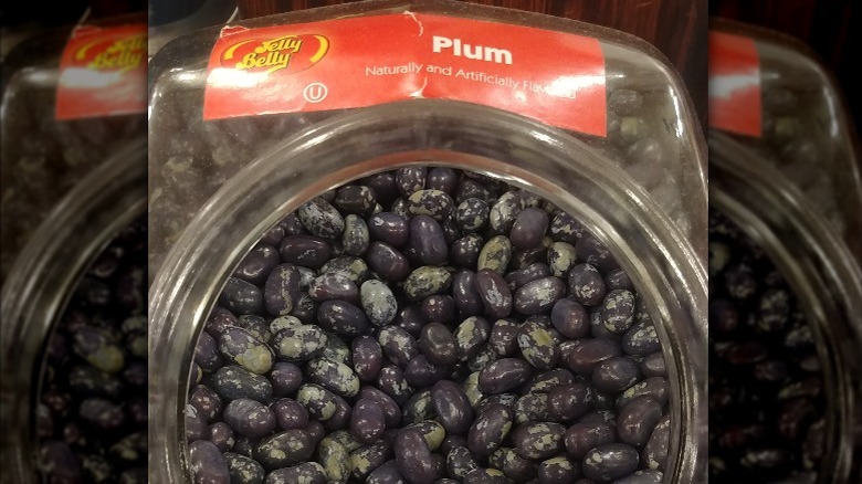 Cannister of Plum jellybeans