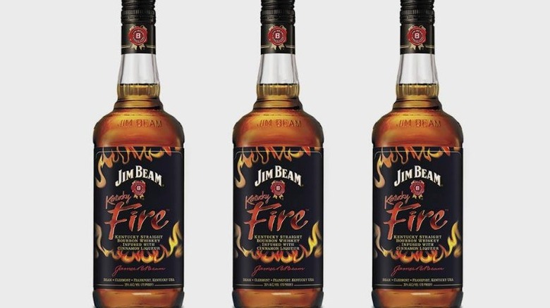 three bottles Kentucky Fire