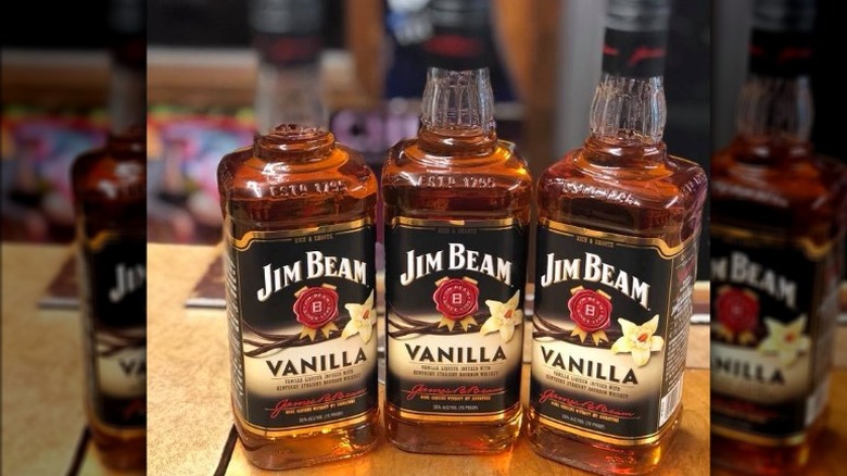 Bottles of Jim Beam Vanilla