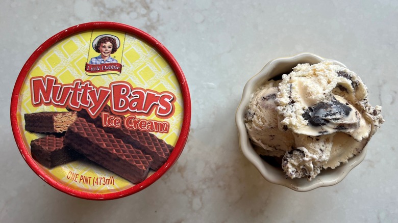 nutty bars ice cream bowl