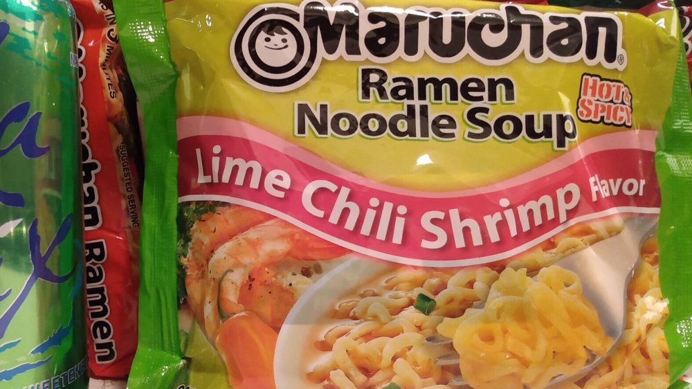 Lime chili shrimp maruchan ramen