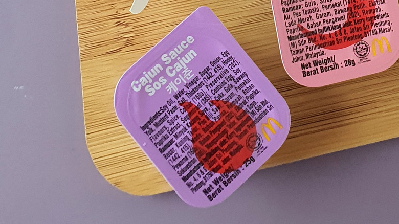 Mcdonalds Cajun sauce packet