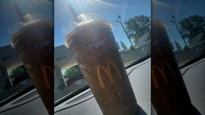 A McDonald's Frozen Coa-Cola slushie.