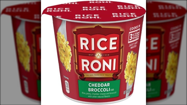 Cheddar Broccoli Rice A Roni cup