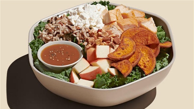 salad bowl with rice