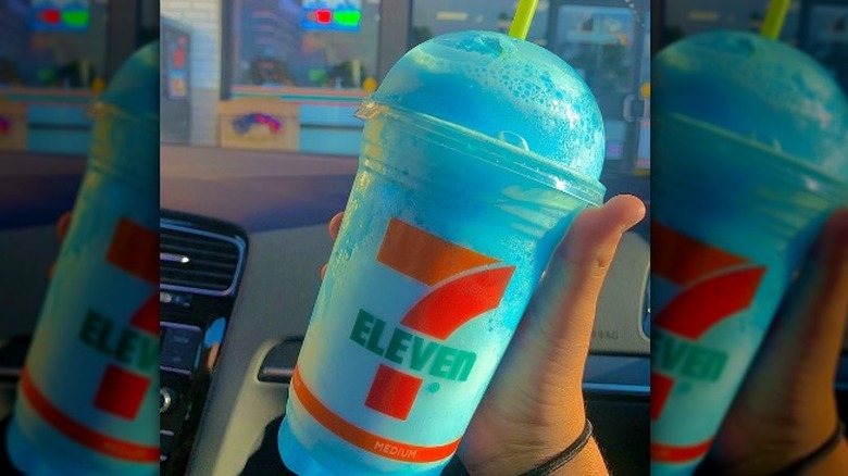 Cup of Blue Raspberry Slurpee