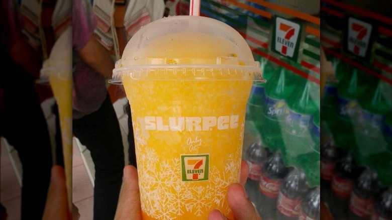 Pineapple Slurpee at 7-Eleven